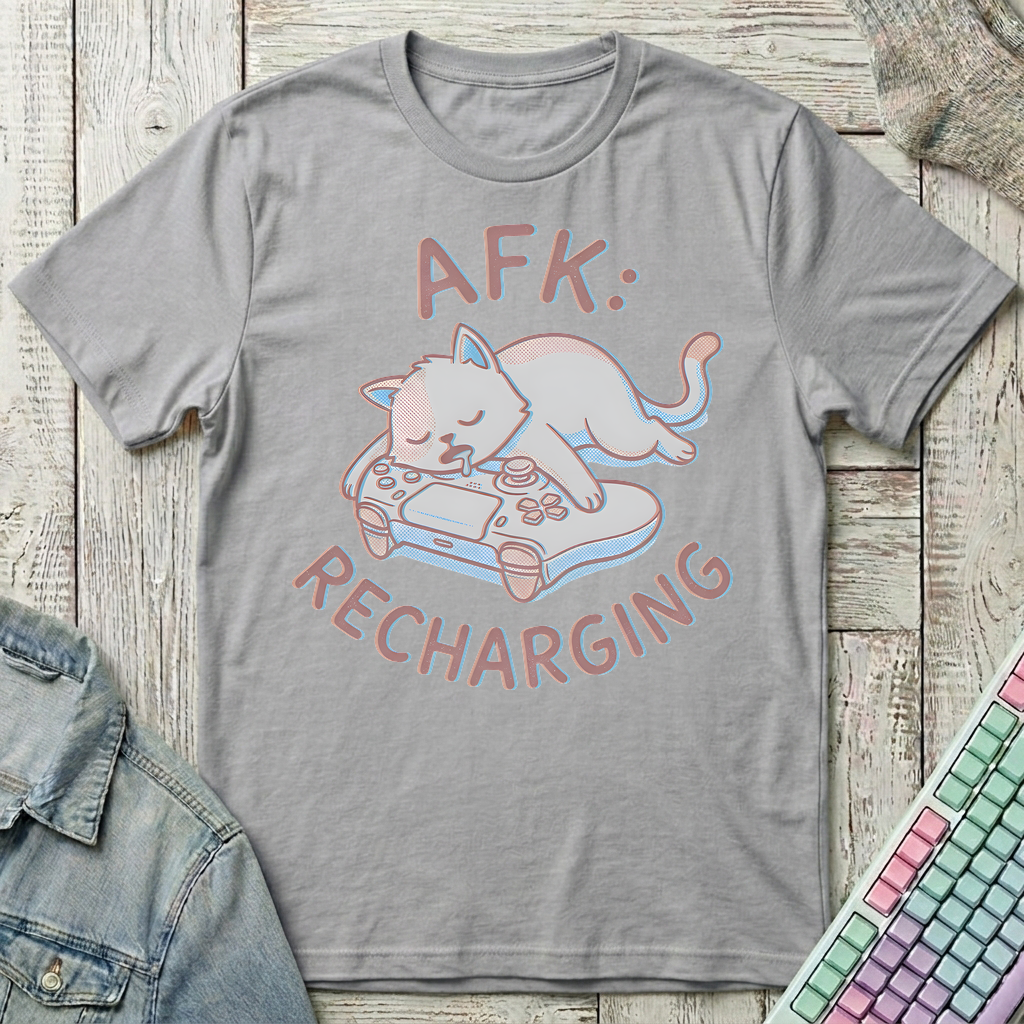 AFK Catnap Mode T-Shirt - AFK Catnap Mode_sport_grey