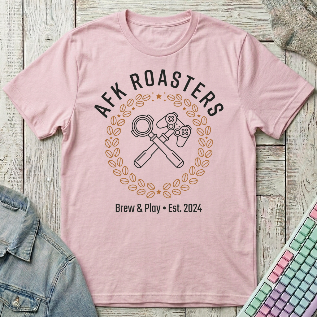 AFK Roasters T-Shirt - AFK Roasters_light_pink