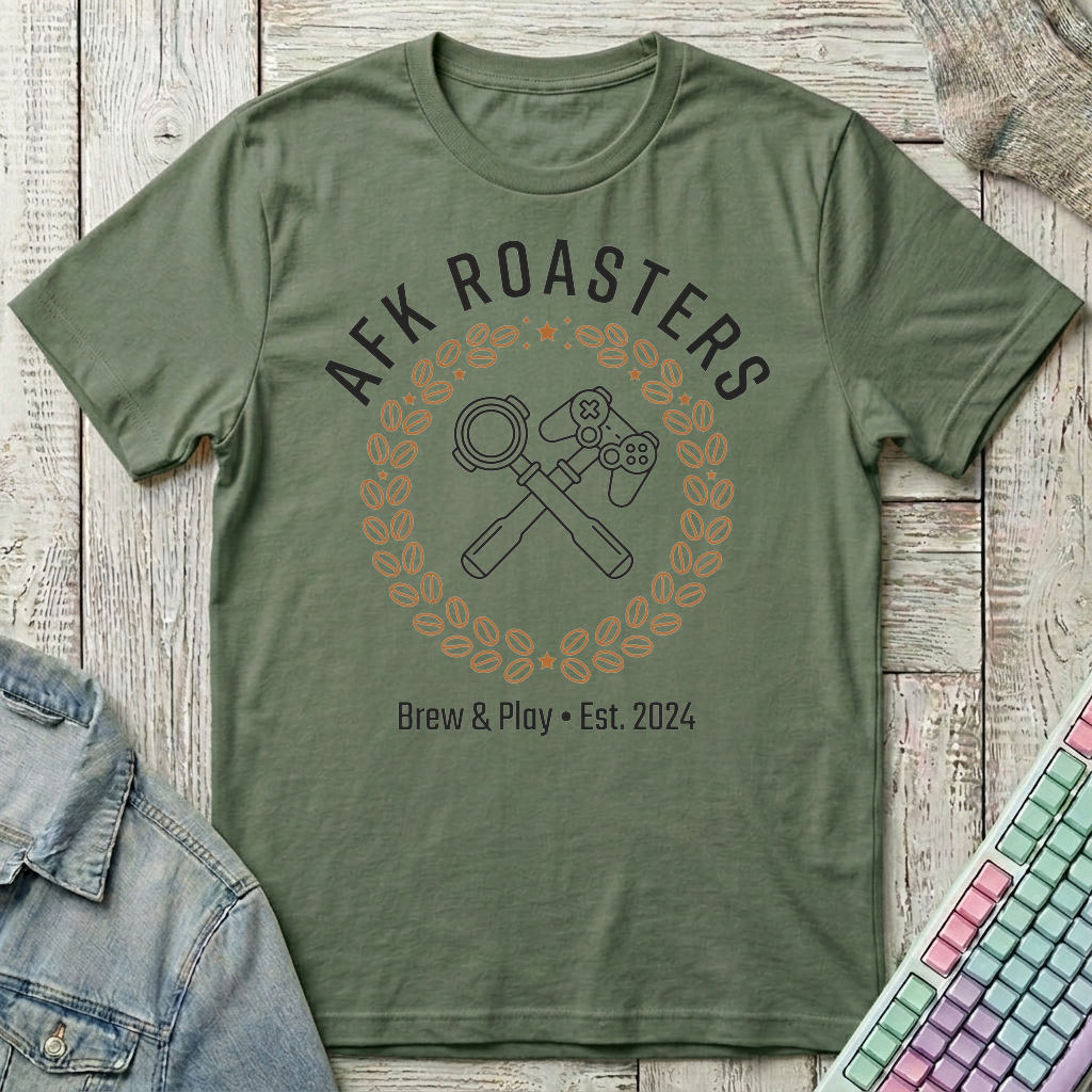 AFK Roasters T-Shirt - AFK Roasters_military_green