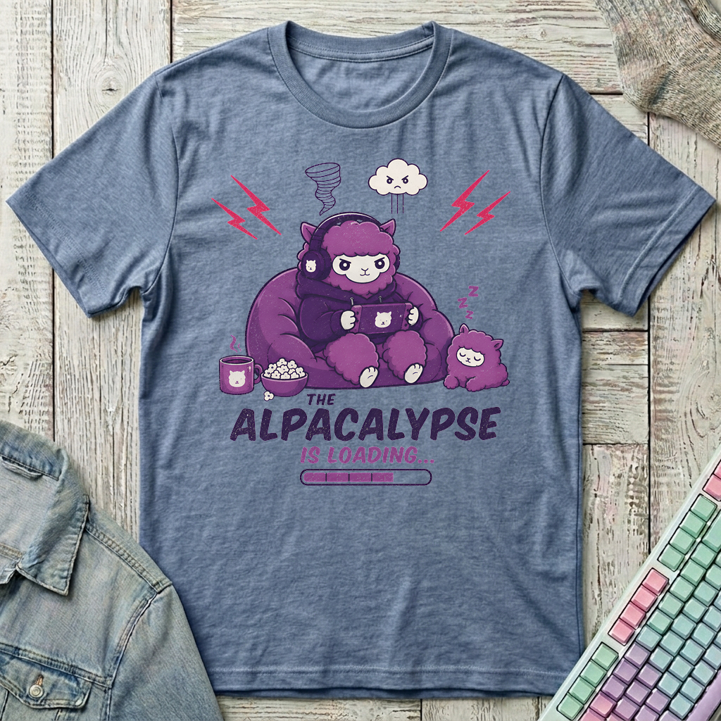 Alpacalypse T-Shirt - Alpacalypse_heather_indigo