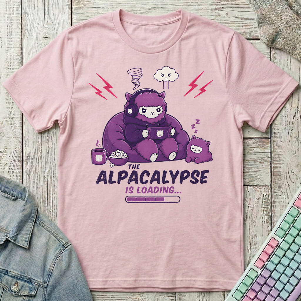 Alpacalypse T-Shirt - Alpacalypse_light_pink