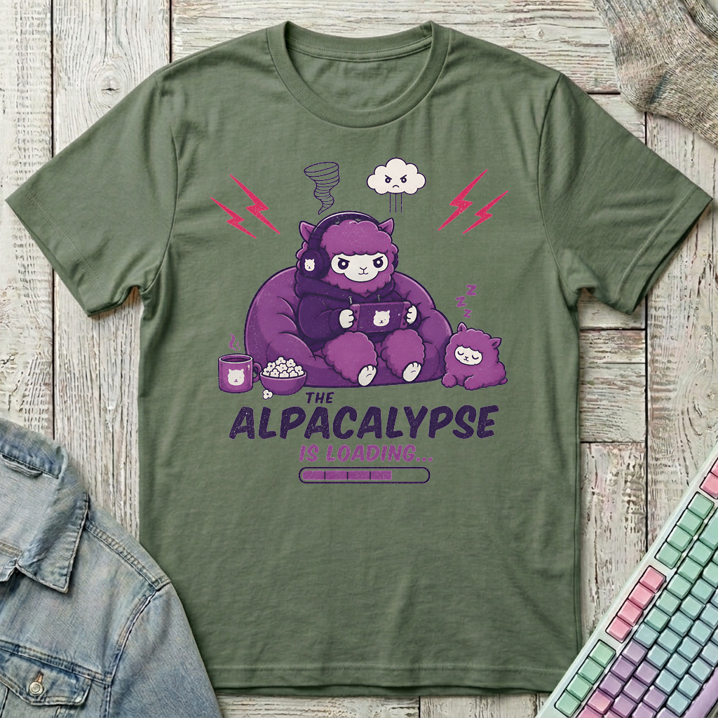 Alpacalypse T-Shirt - Alpacalypse_military_green