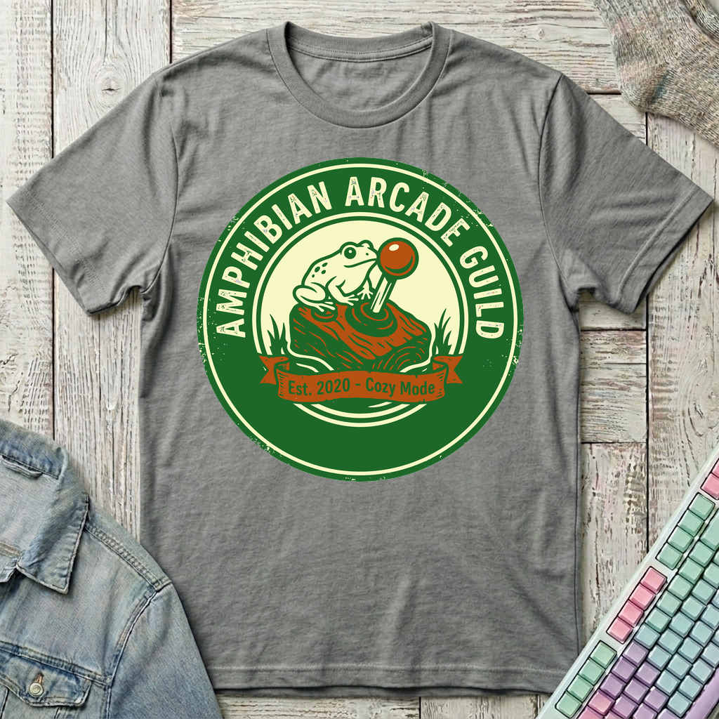 Amphibian Arcade Guild T-Shirt - Amphibian Arcade Guild_graphite_heather