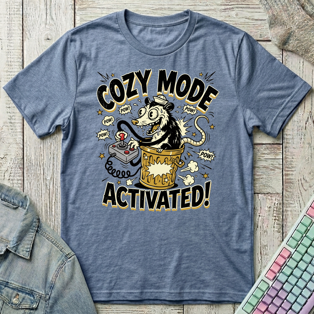 Arcade Rat T-Shirt - Arcade Rat_heather_indigo