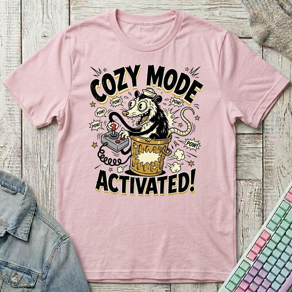 Arcade Rat T-Shirt - Arcade Rat_light_pink