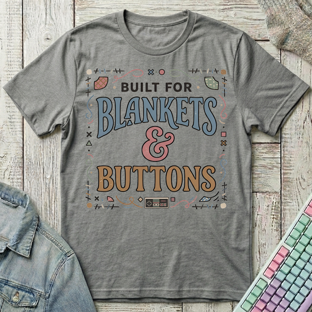 Blanket & Buttons T-Shirt - Blanket & Buttons_graphite_heather