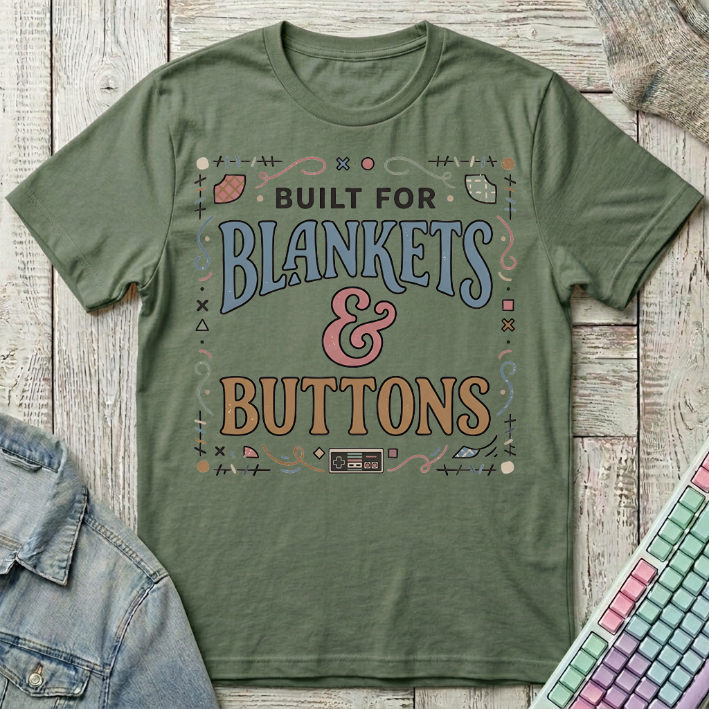 Blanket & Buttons T-Shirt - Blanket & Buttons_military_green