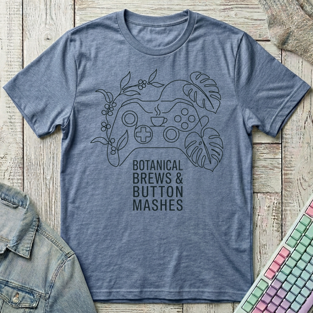 Botanical Brews T-Shirt - Botanical Brews_heather_indigo