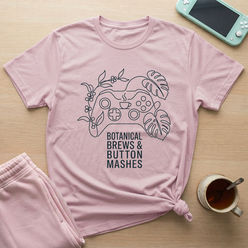 Botanical Brews T-Shirt - Botanical Brews_light_pink