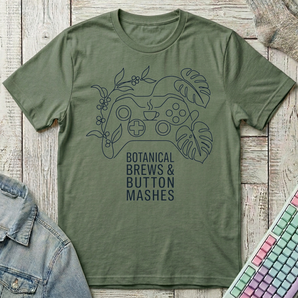 Botanical Brews T-Shirt - Botanical Brews_military_green