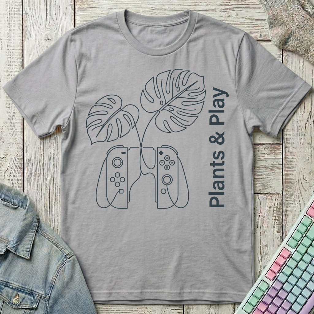 Botanical Game Mode T-Shirt - Botanical Game Mode_sport_grey