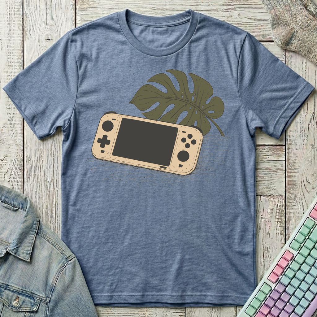 Botanical Save Point T-Shirt - Botanical Save Point_heather_indigo