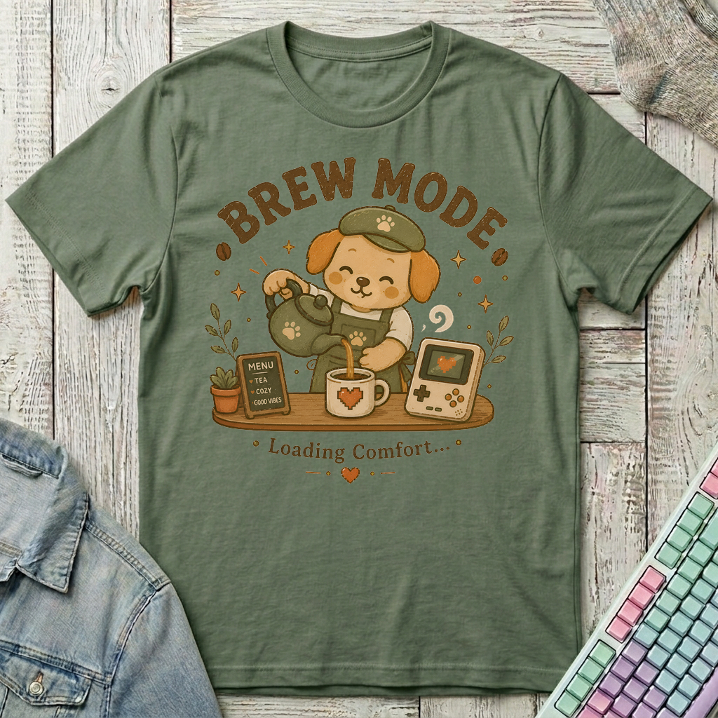 Brew Mode T-Shirt - Brew Mode_military_green