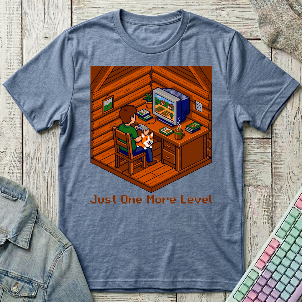 Cabin Gaming Night T-Shirt - Cabin Gaming Night_heather_indigo