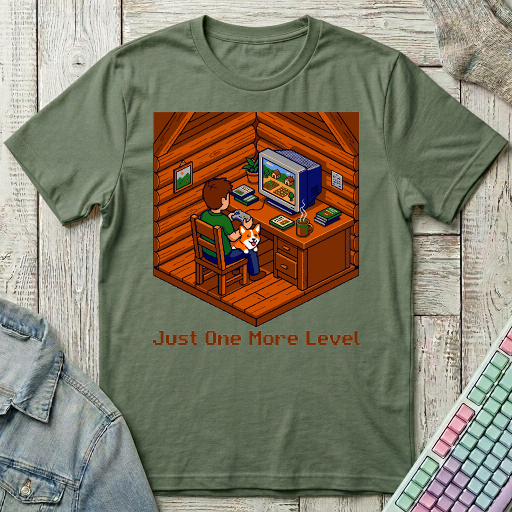 Cabin Gaming Night T-Shirt - Cabin Gaming Night_military_green
