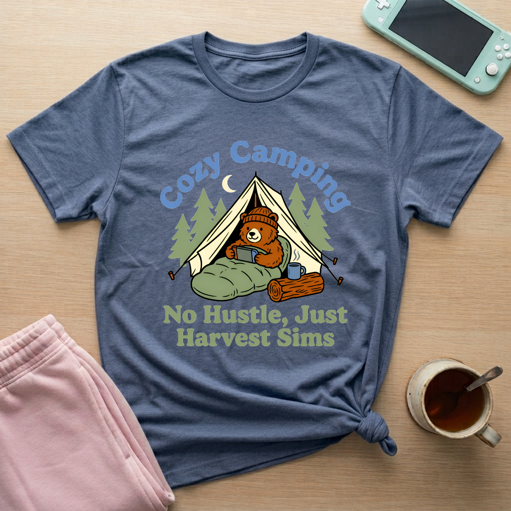 Camp, Game, Repeat T-Shirt - Camp, Game, Repeat_heather_indigo