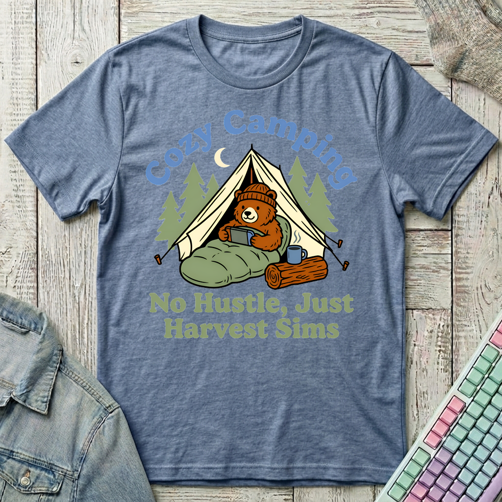 Camp, Game, Repeat T-Shirt - Camp, Game, Repeat_heather_indigo