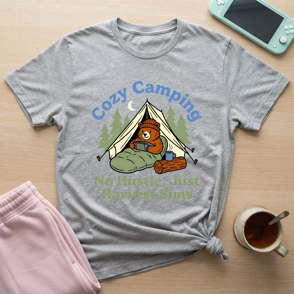Camp, Game, Repeat T-Shirt - Camp, Game, Repeat_sport_grey