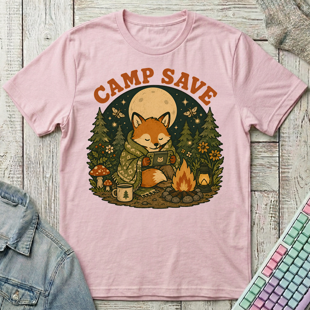 Camp Save T-Shirt - Camp Save_light_pink