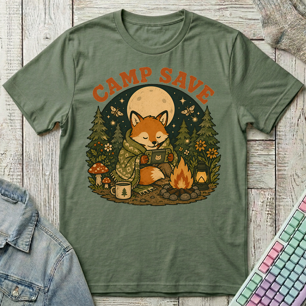 Camp Save T-Shirt - Camp Save_military_green