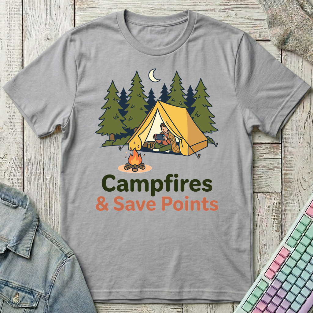 Campfire Respawn T-Shirt - Campfire Respawn_sport_grey
