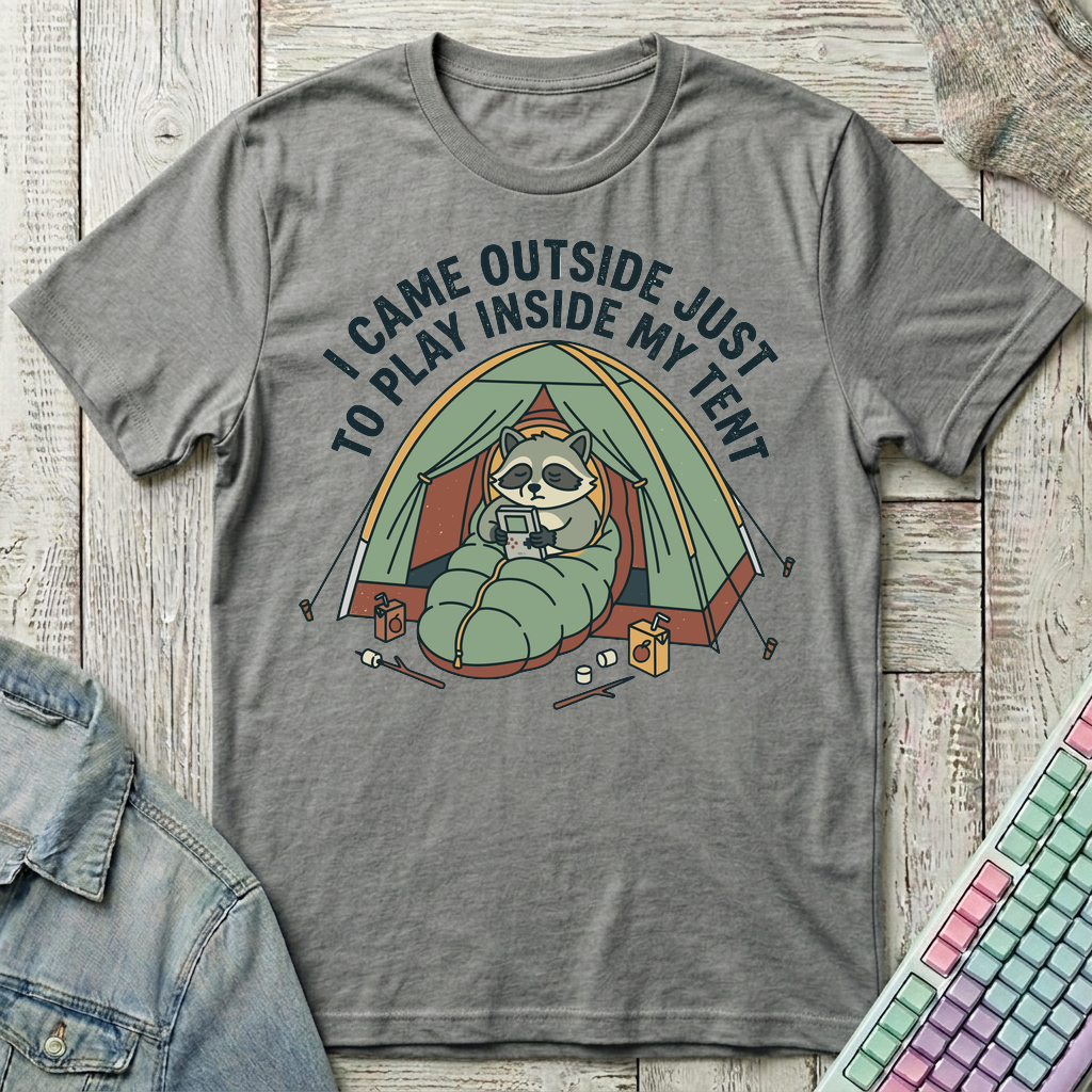 Camping Gamer T-Shirt - Camping Gamer_graphite_heather
