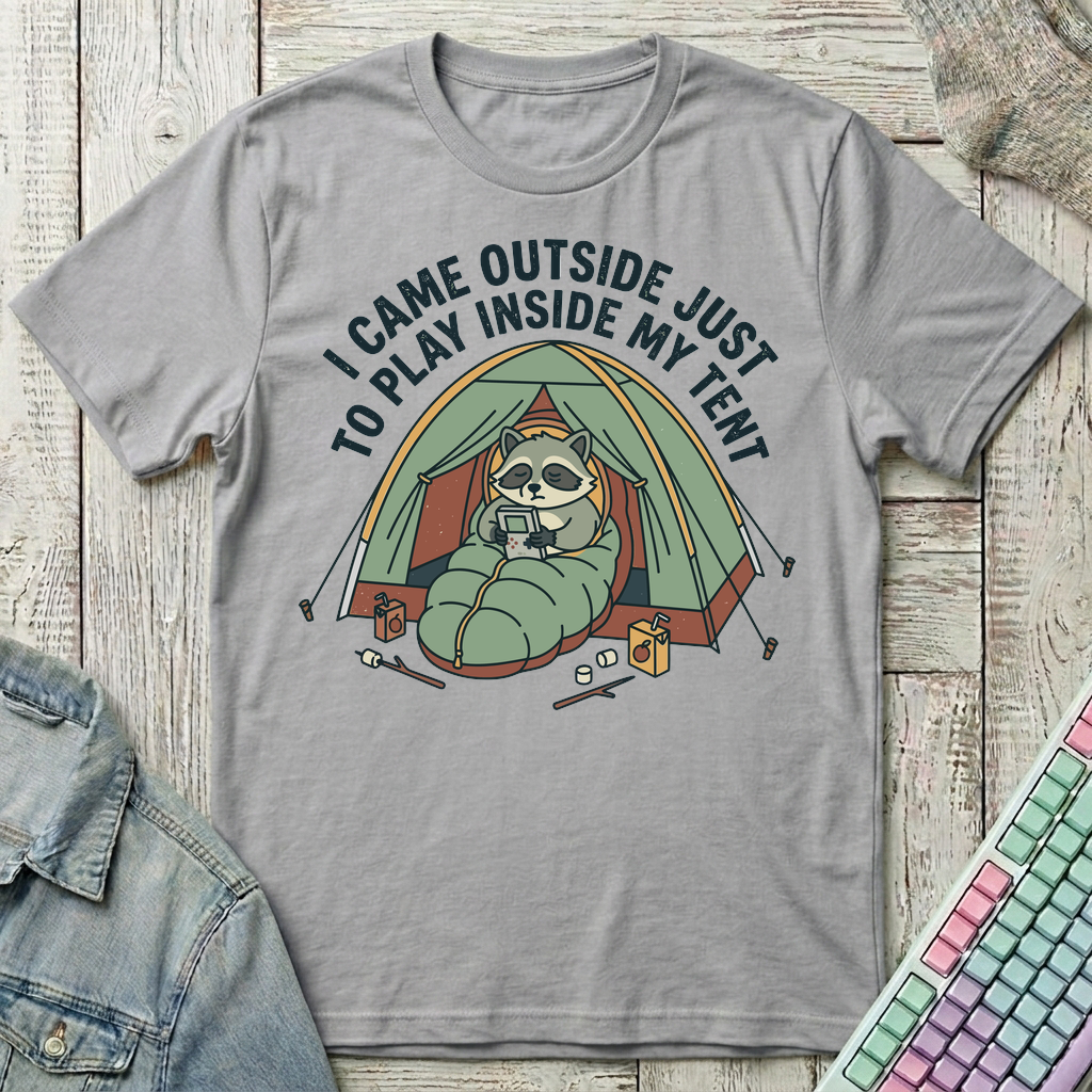 Camping Gamer T-Shirt - Camping Gamer_sport_grey