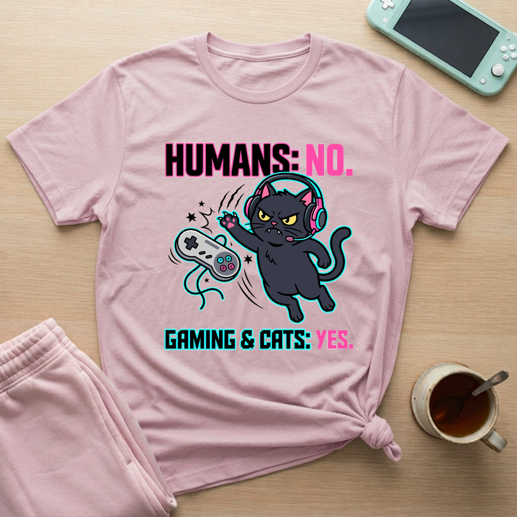 Cats Over Humans T-Shirt - Cats Over Humans_light_pink