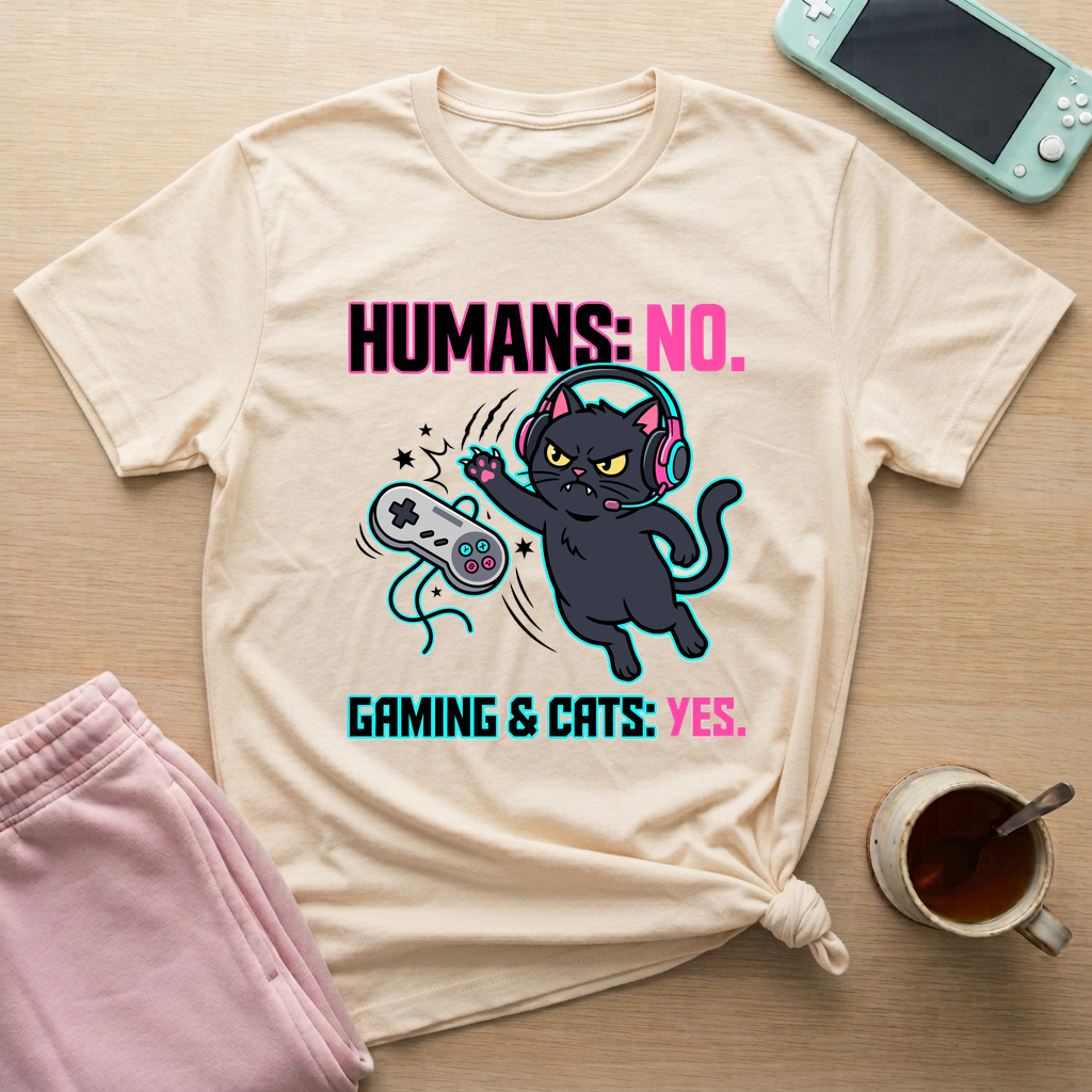 Cats Over Humans T-Shirt - Cats Over Humans_natural
