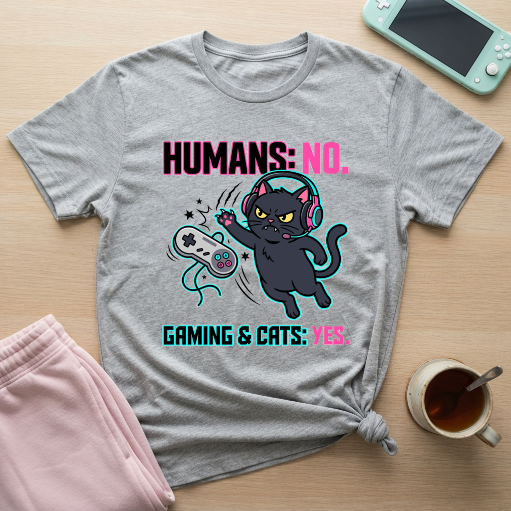 Cats Over Humans T-Shirt - Cats Over Humans_sport_grey