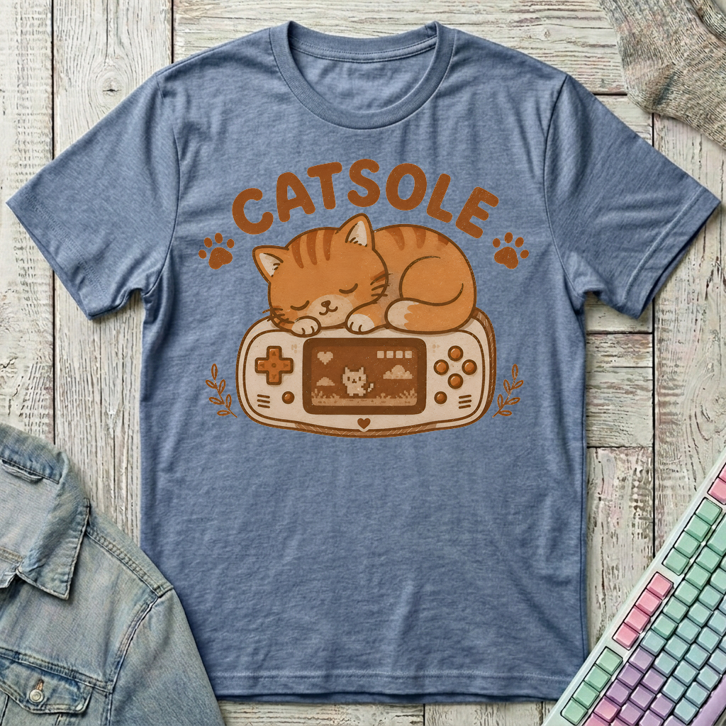 Catsole T-Shirt - Catsole_heather_indigo