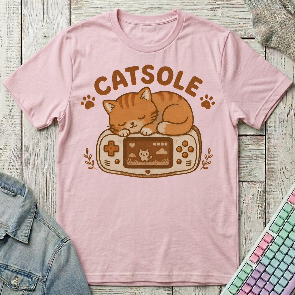 Catsole T-Shirt - Catsole_light_pink
