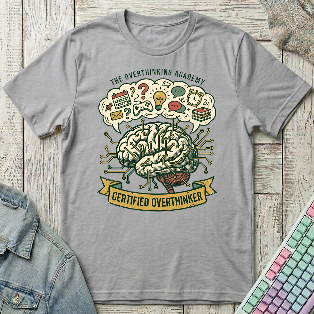 Certified Overthinker T-Shirt - Certified Overthinker_sport_grey