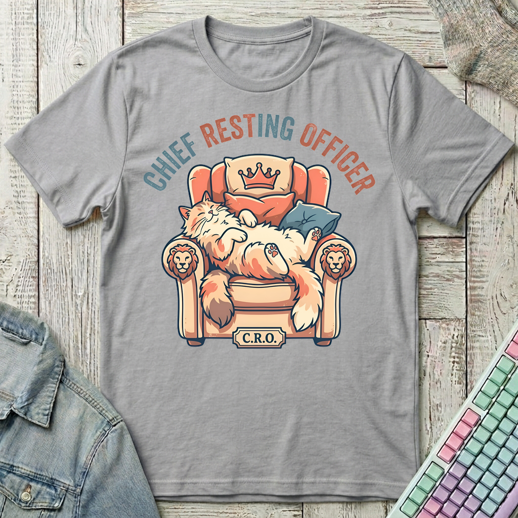 Chief Resting Officer T-Shirt - Chief Resting Officer_sport_grey