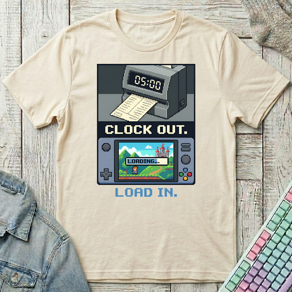 Clock Out T-Shirt - Clock Out_natural