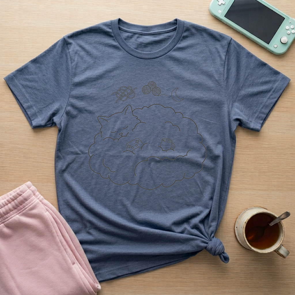 Cloud Nine Gamer T-Shirt - Cloud Nine Gamer_heather_indigo