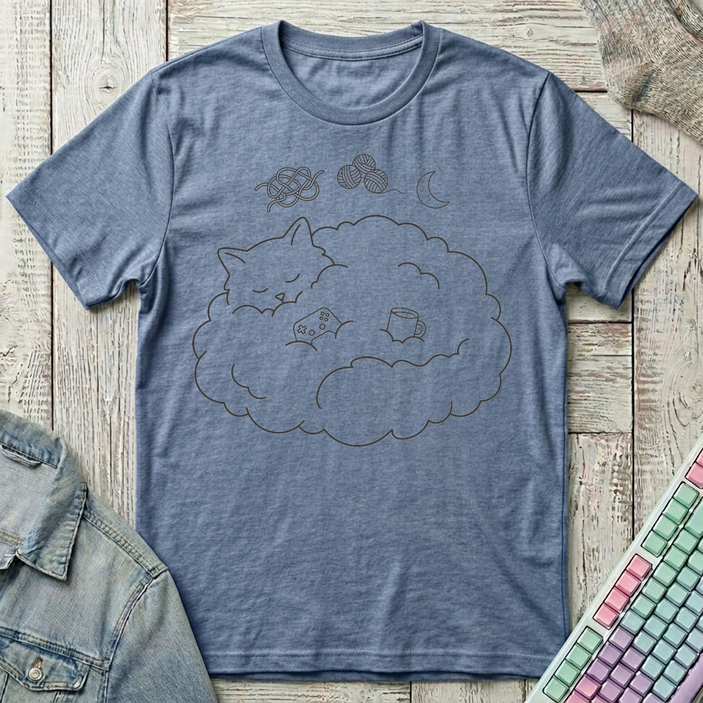 Cloud Nine Gamer T-Shirt - Cloud Nine Gamer_heather_indigo