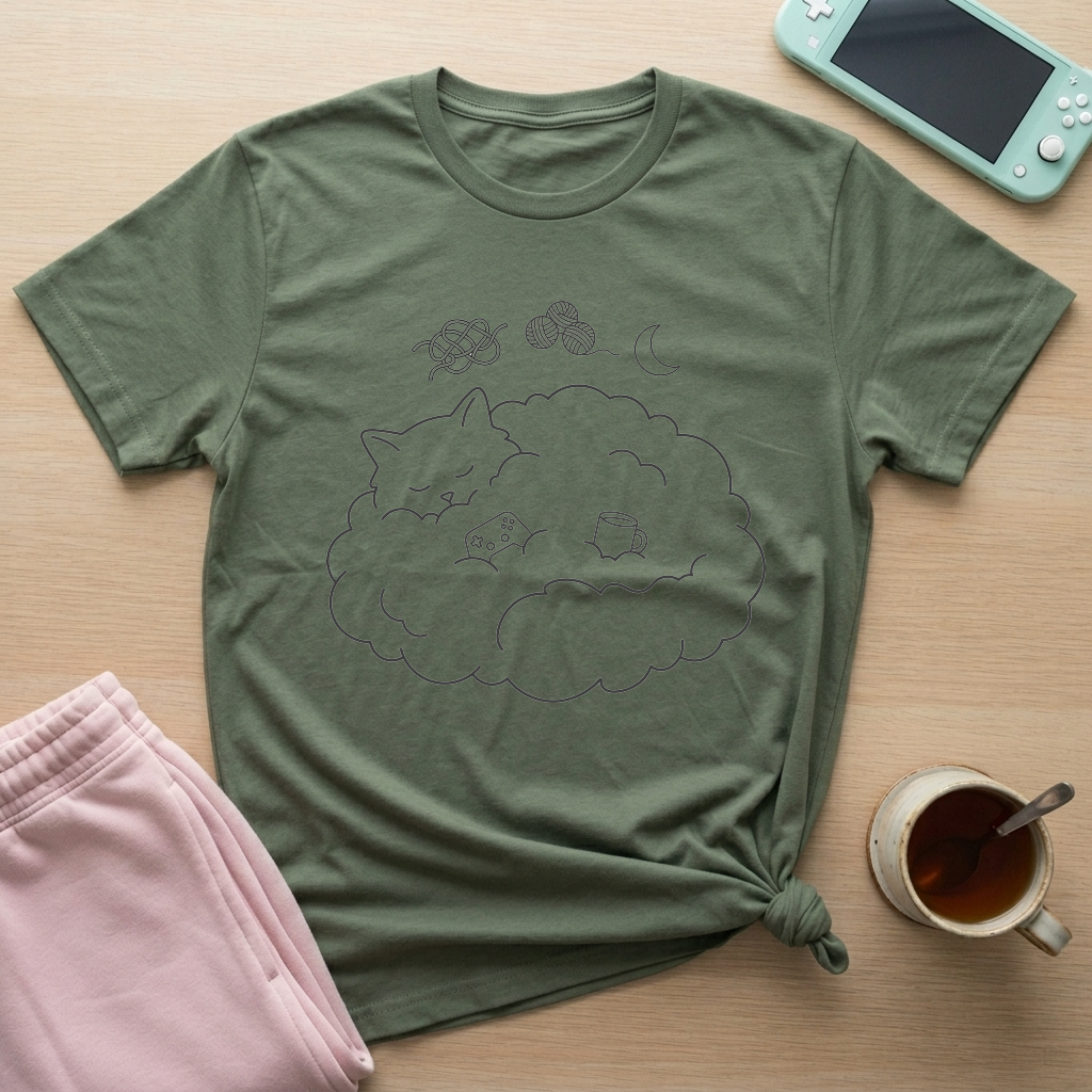 Cloud Nine Gamer T-Shirt - Cloud Nine Gamer_military_green