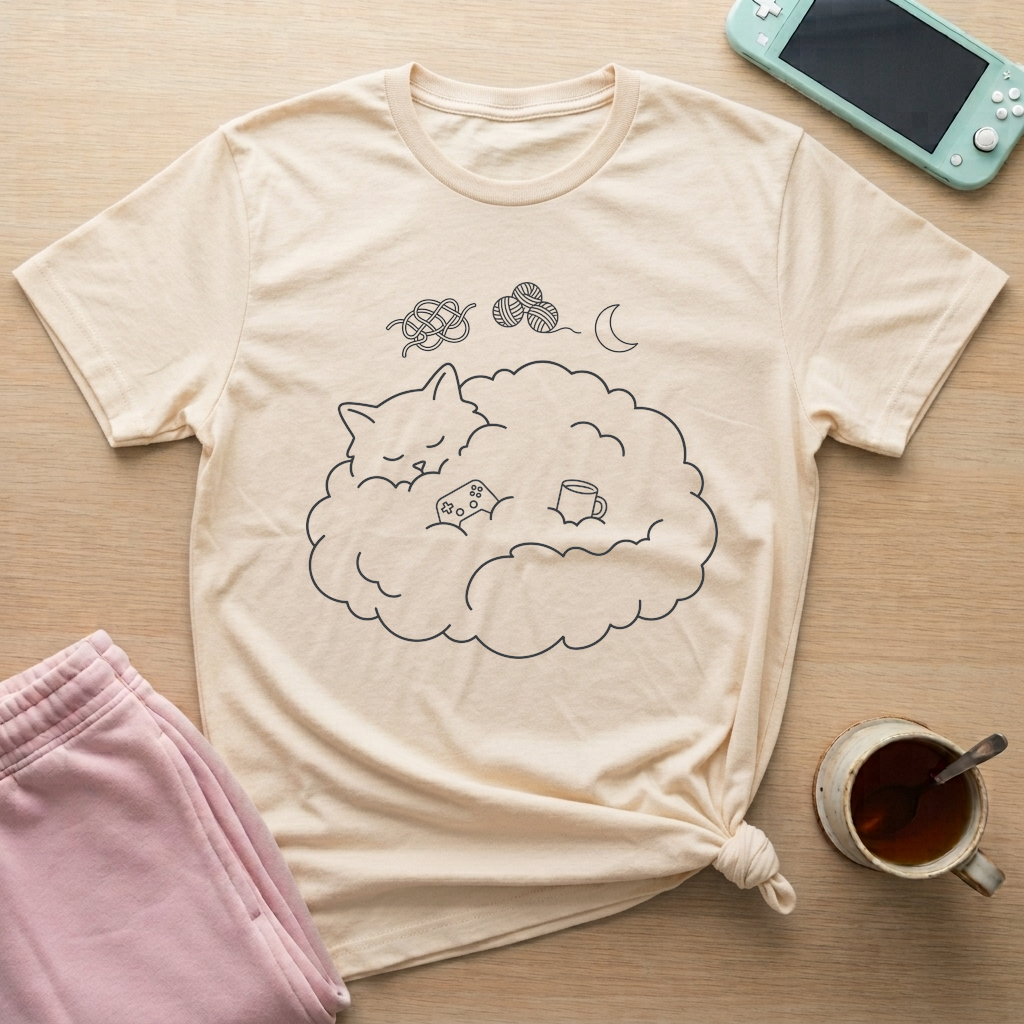 Cloud Nine Gamer T-Shirt - Cloud Nine Gamer_natural