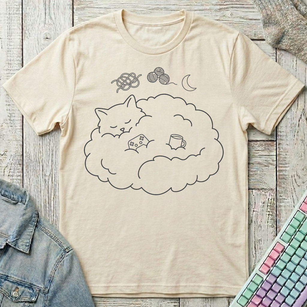 Cloud Nine Gamer T-Shirt - Cloud Nine Gamer_natural