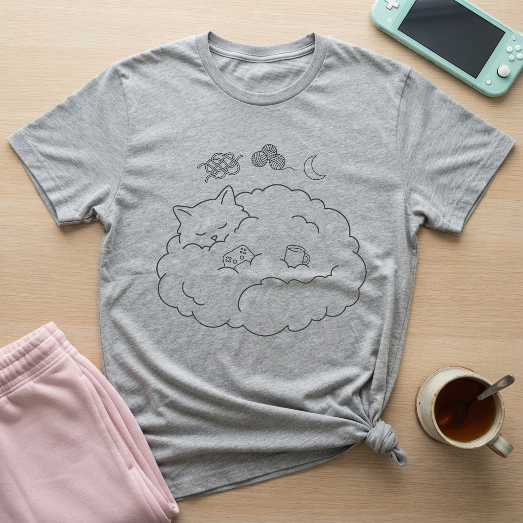 Cloud Nine Gamer T-Shirt - Cloud Nine Gamer_sport_grey