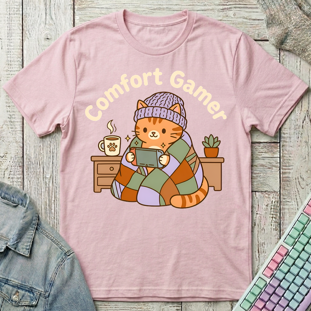 Comfort Gamer T-Shirt - Comfort Gamer_light_pink