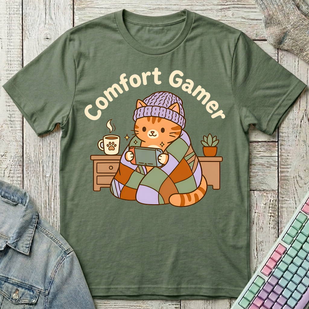 Comfort Gamer T-Shirt - Comfort Gamer_military_green