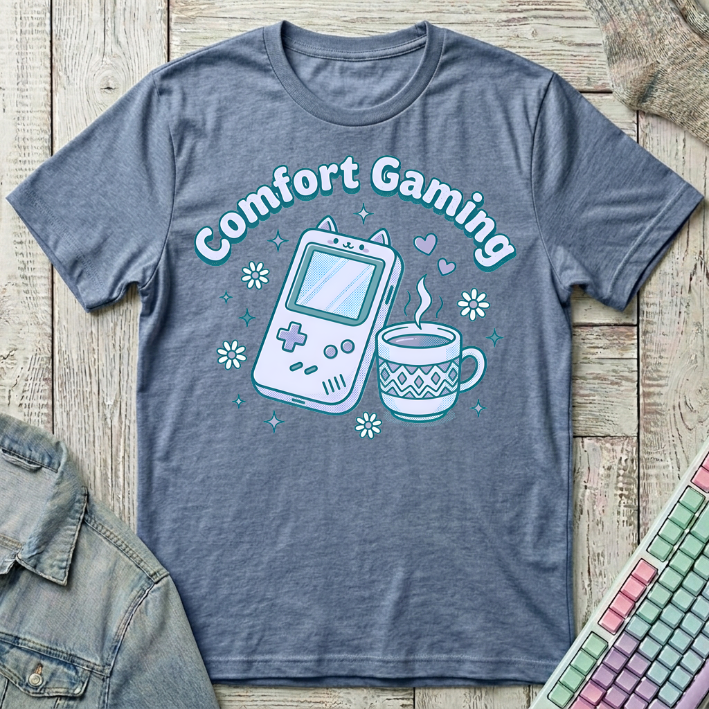 Comfort Gaming T-Shirt - Comfort Gaming_heather_indigo