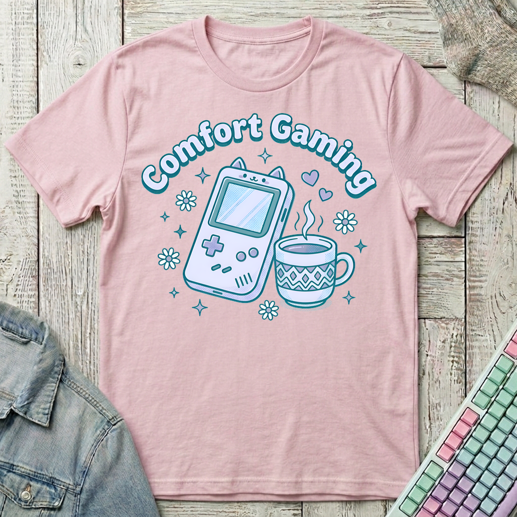 Comfort Gaming T-Shirt - Comfort Gaming_light_pink