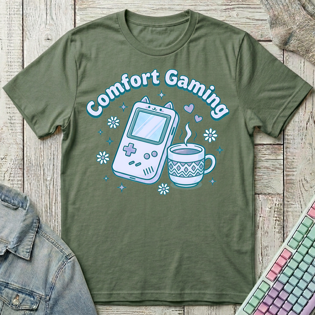Comfort Gaming T-Shirt - Comfort Gaming_military_green