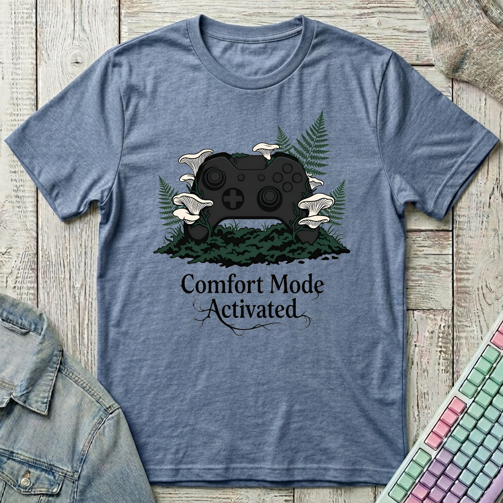 Comfort Mode T-Shirt - Comfort Mode_heather_indigo
