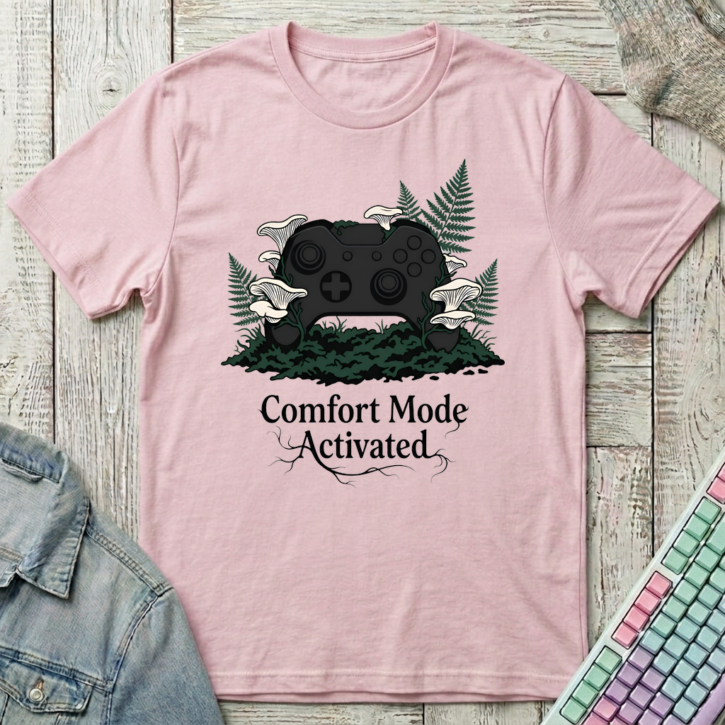 Comfort Mode T-Shirt - Comfort Mode_light_pink