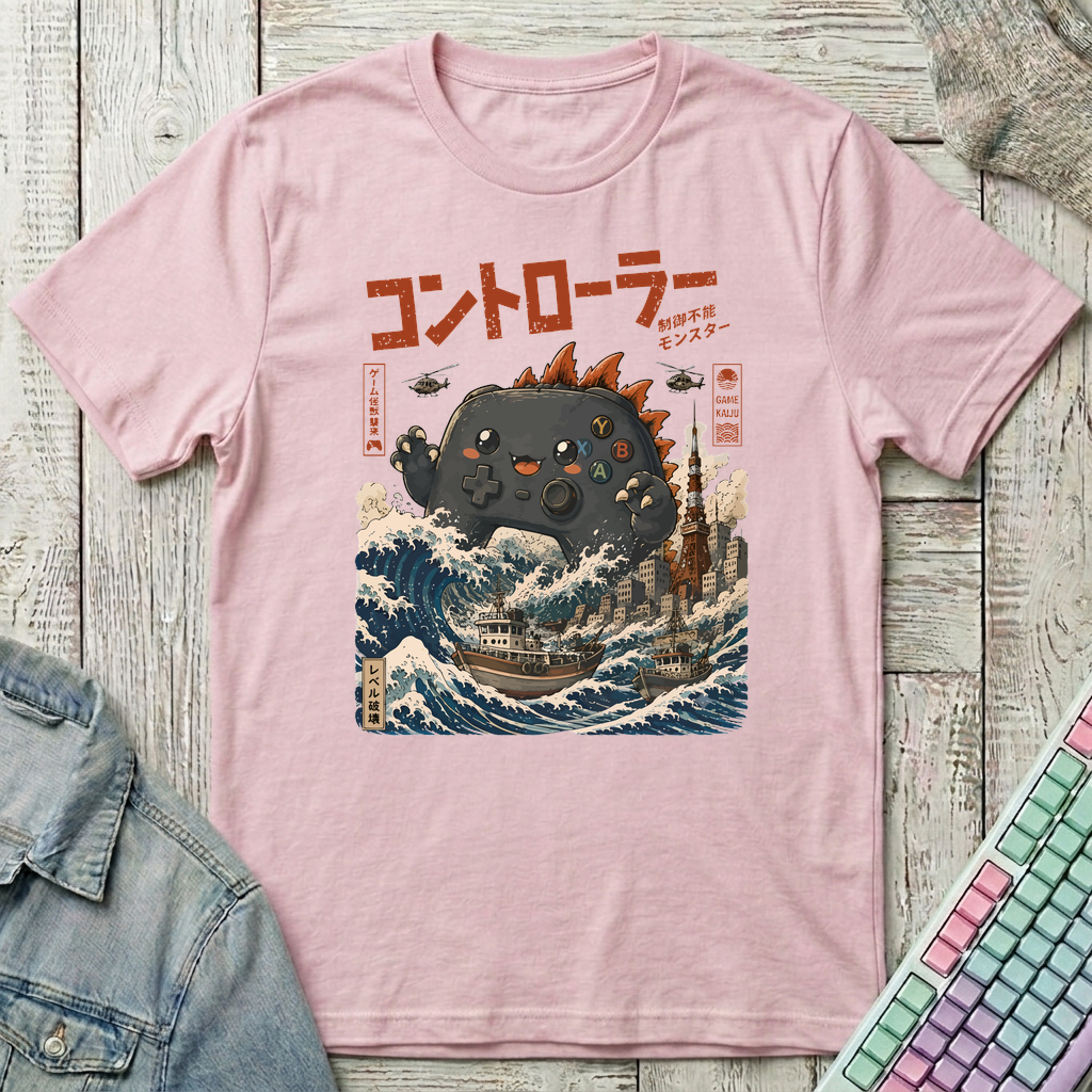 Controller Kaiju T-Shirt - Controller Kaiju_light_pink