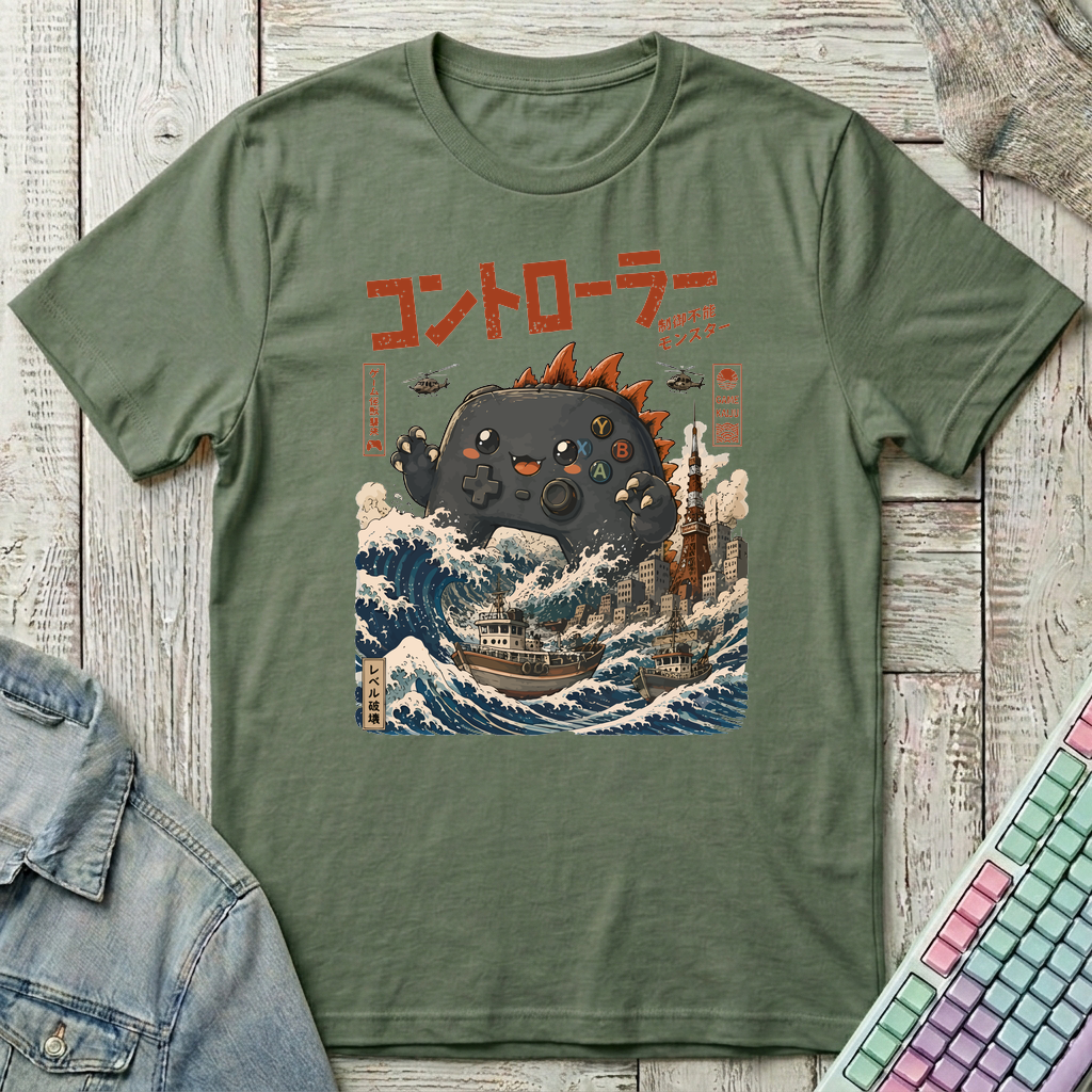 Controller Kaiju T-Shirt - Controller Kaiju_military_green